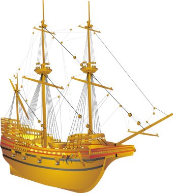 Galleon Mayflower clipart