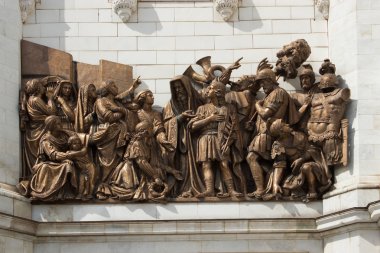 Moskova'da kurtarıcı İsa Tapınağı kısma