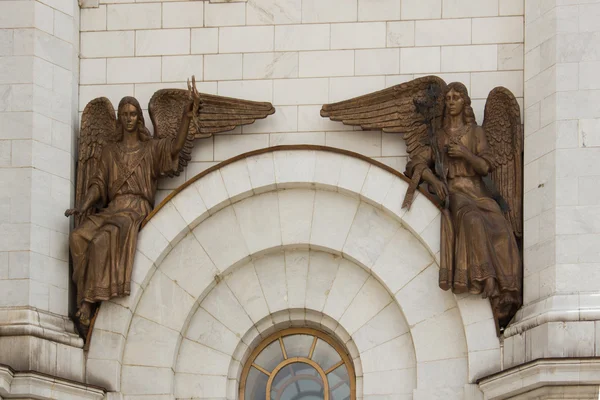 El bajorrelieve del templo de Cristo Salvador en Moscú — Foto de Stock