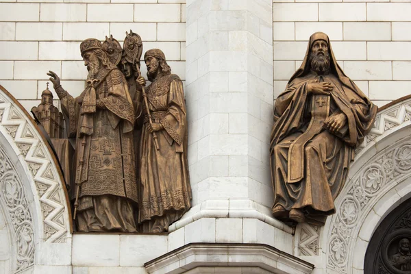 Das Basrelief des Tempels von Christus dem Erlöser in Moskau — Stockfoto