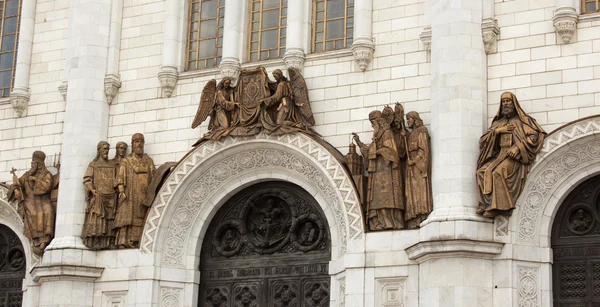 Das Basrelief des Tempels von Christus dem Erlöser in Moskau — Stockfoto