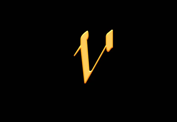 现代豪华字母V标志设计 最佳字体及品牌海报 邀请函 — 图库照片