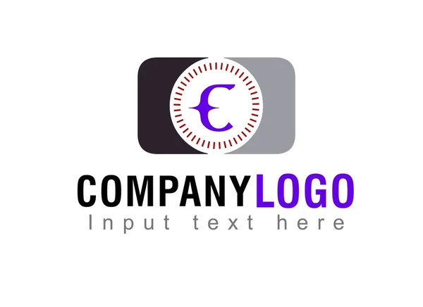 Lettre Logo Design Ton Texto Ici Modèle Logo Sur Fond — Photo