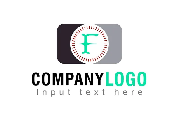 Letra Logo Design Texto Aquí Logo Plantilla Sobre Fondo Blanco —  Fotos de Stock