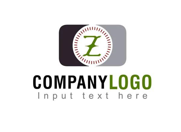 Lettera Logo Design Tuo Messaggio Qui Modello Logo Sfondo Bianco — Foto Stock