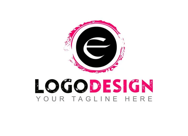 List Logo Design Twój Sms Tutaj Szablon Logo Białym Tle — Zdjęcie stockowe