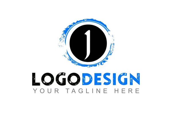 List Logo Design Twój Sms Tutaj Szablon Logo Białym Tle — Zdjęcie stockowe