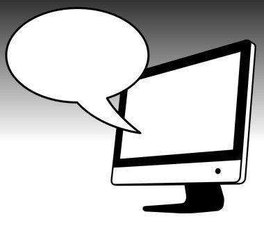 bilgisayar konuşma balonu