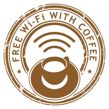 Ücretsiz wi-fi damgası