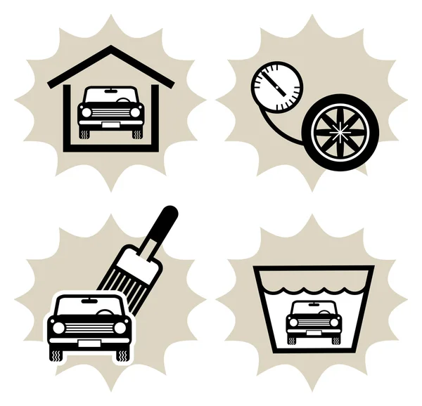 Car service icon — Stock Vector