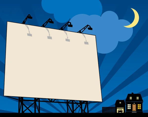 Buiten billboard — Stockvector