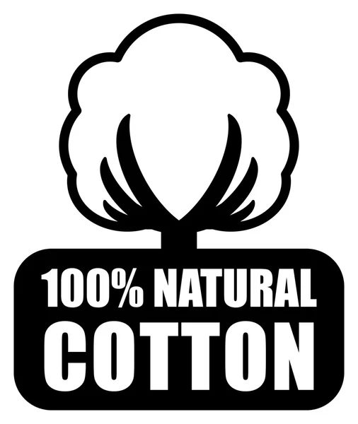 Étiquette coton — Image vectorielle