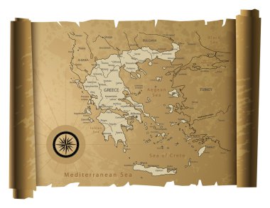 eski Yunanistan Haritası