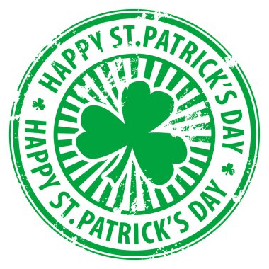 St. Patrick's Day stamp clipart