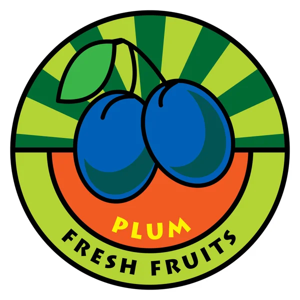 Fruit label — Stock Vector