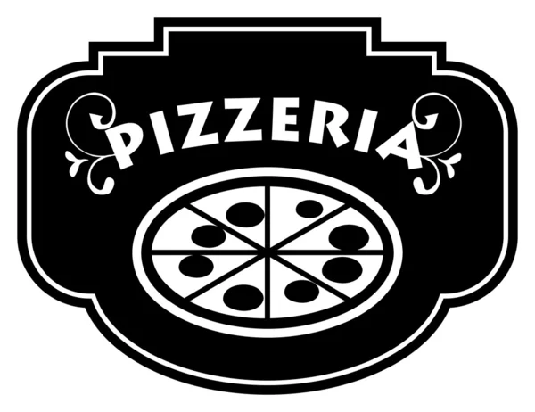 Pizzeria teken — Stockvector