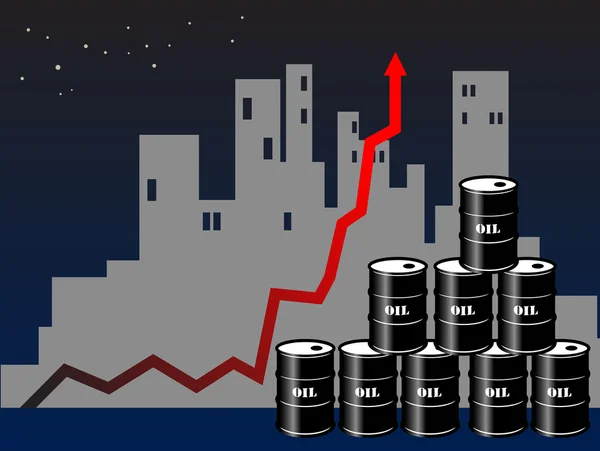 Barris de petróleo — Vetor de Stock