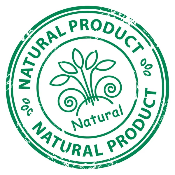 Φυσικό προϊόν σφραγίδα — Διανυσματικό Αρχείο