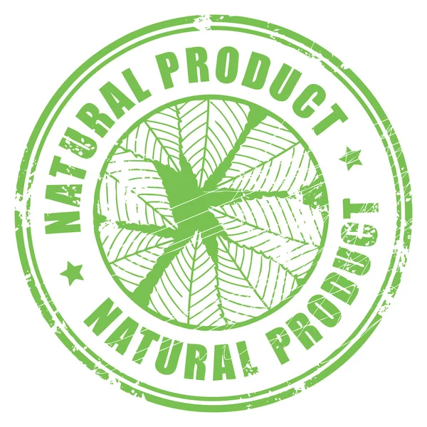 Natuurproduct stempel — Stockvector