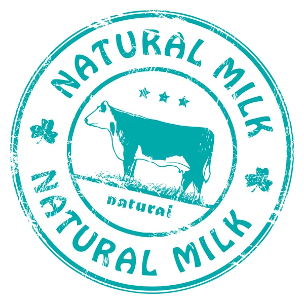 Σφραγίδα φυσικό συστατικό του γάλακτος· — Διανυσματικό Αρχείο