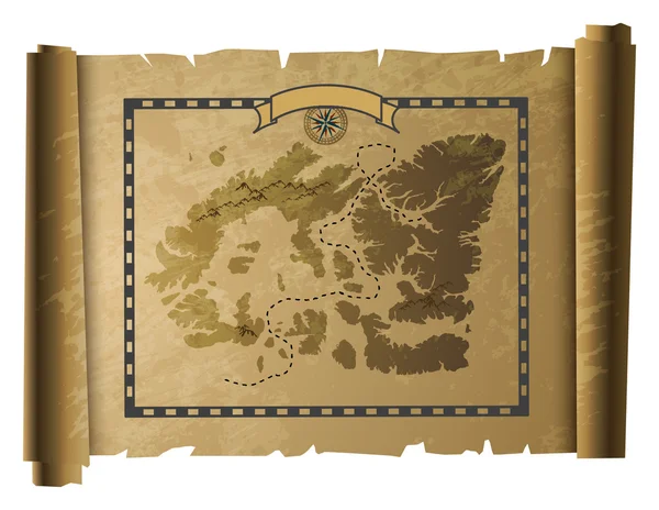 Mapa del tesoro — Archivo Imágenes Vectoriales