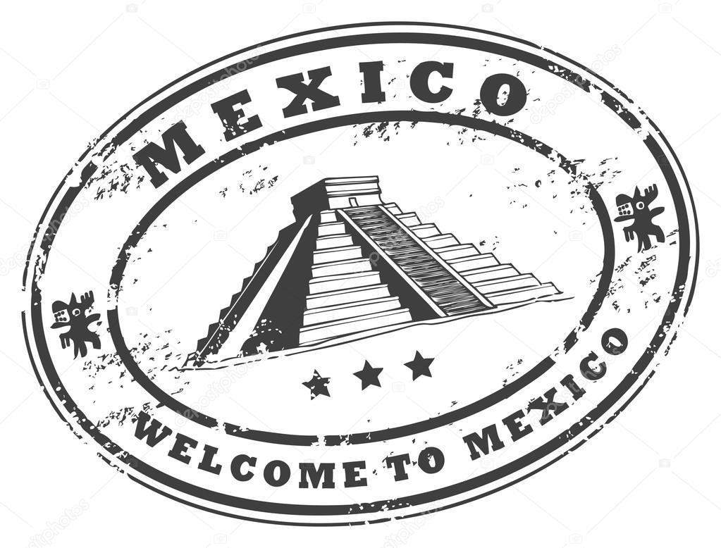 Mexico Passport Stamp Clip Art