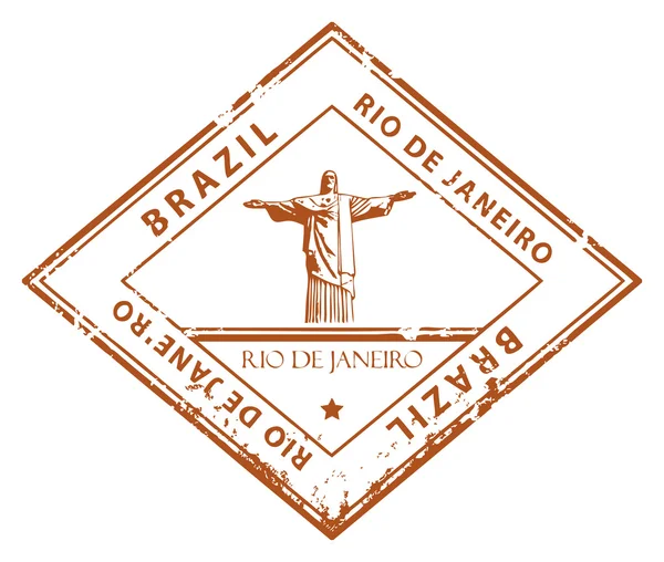 Timbre Rio de Janeiro — Image vectorielle