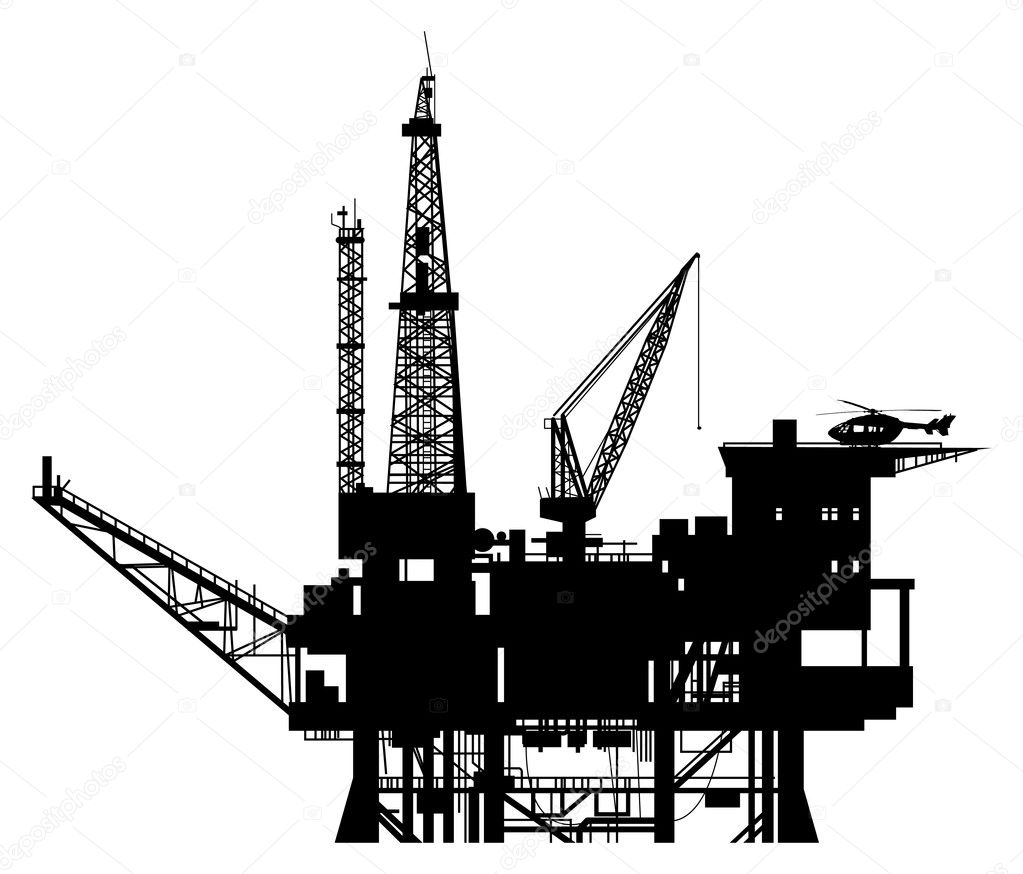 Oil Rig Drilling Platform