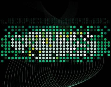 renkli noktalar soyut