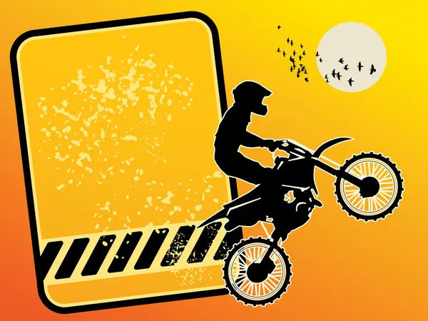 Fondo de Motocross — Vector de stock