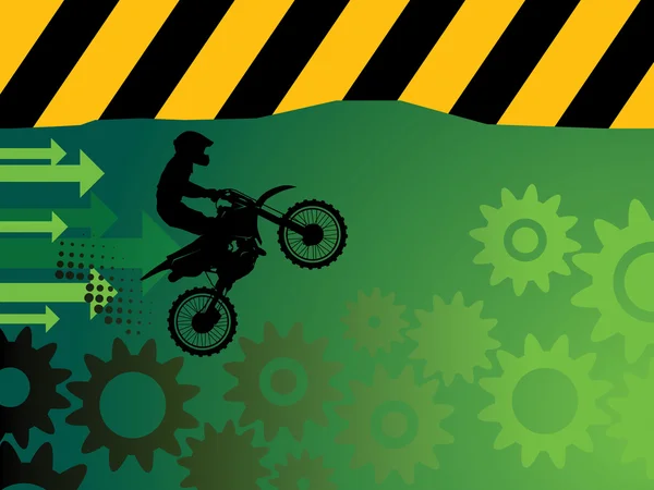 Motorcross achtergrond — Stockvector