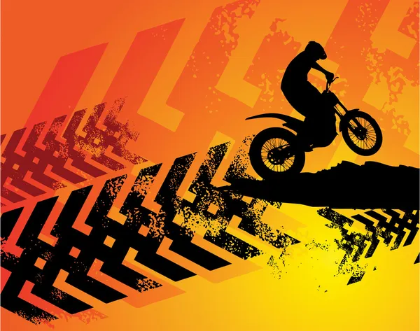 Hintergrund Motocross — Stockvektor