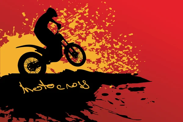 Hintergrund Motocross — Stockvektor