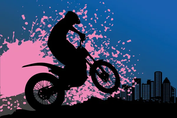 Motocross háttér — Stock Vector