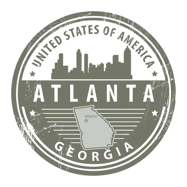 Georgia, Atlanta stamp — Stock Vector