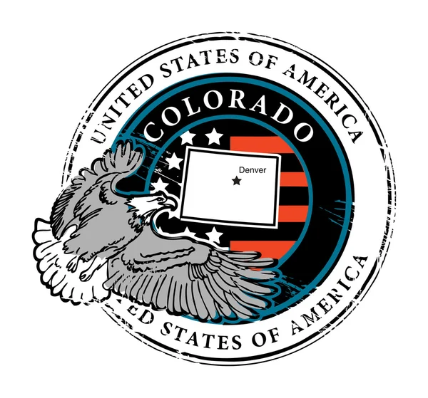 Timbre du Colorado — Image vectorielle