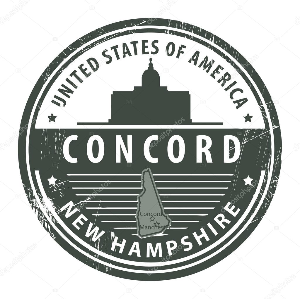 New Hampshire, Concord stamp