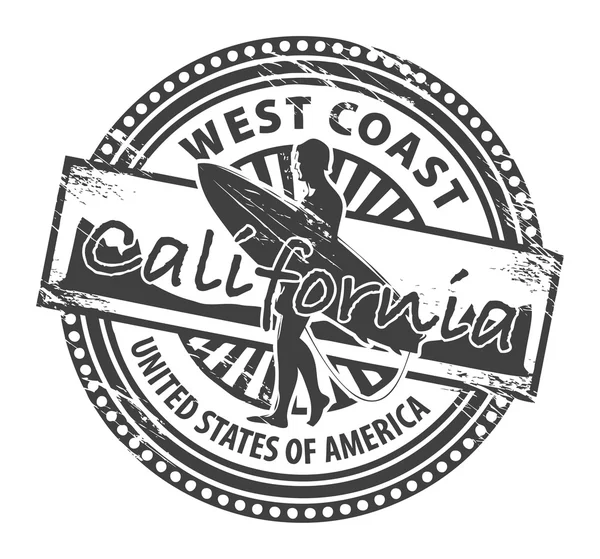 California stamp — Stock Vector