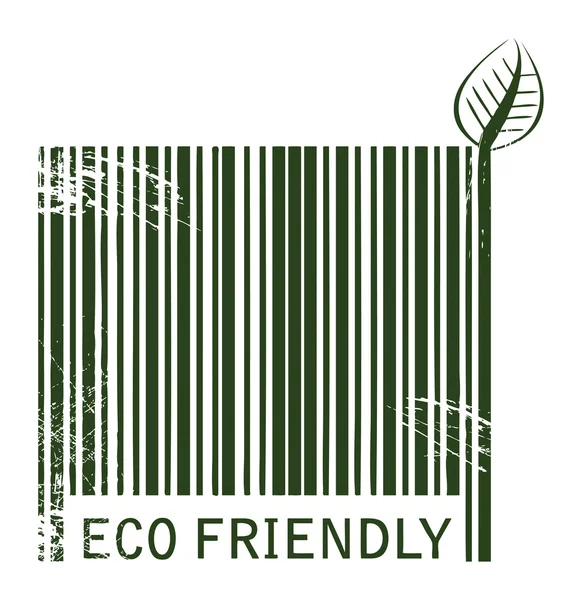 BARCODE Ecológico — Vetor de Stock