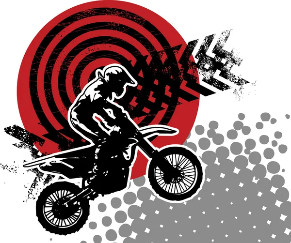 Hintergrund Motocross — Stockvektor