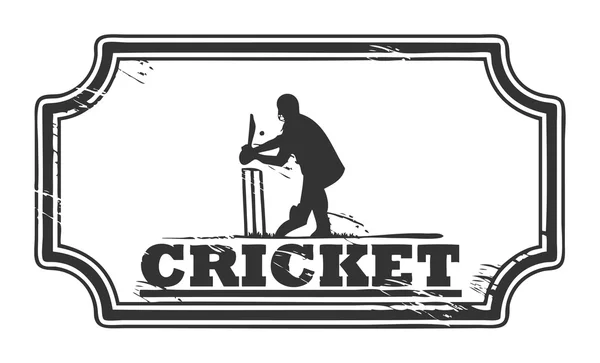 Cricket-Marke — Stockvektor