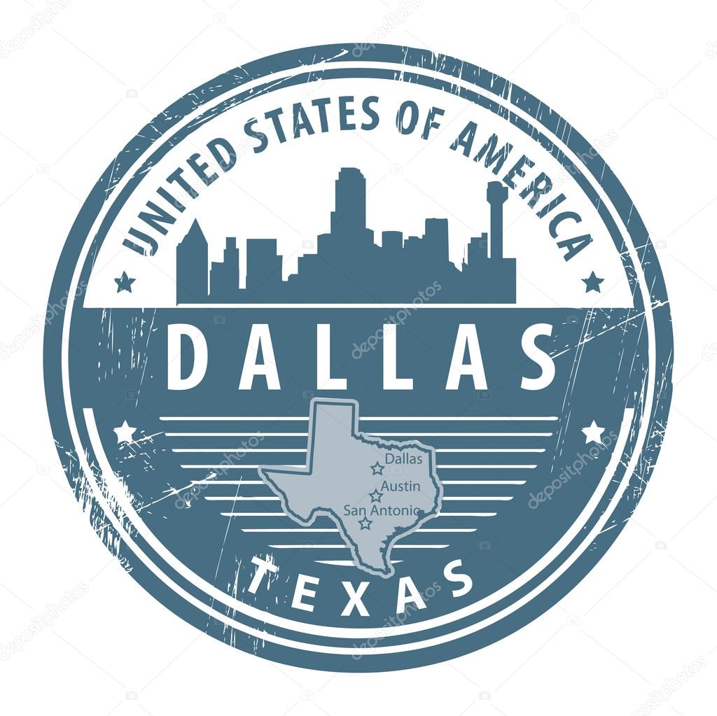 Texas, Dallas stamp