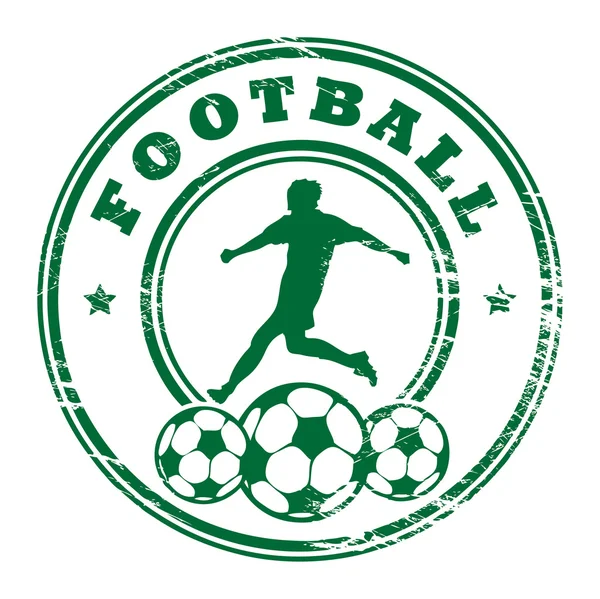 Sello de fútbol — Archivo Imágenes Vectoriales
