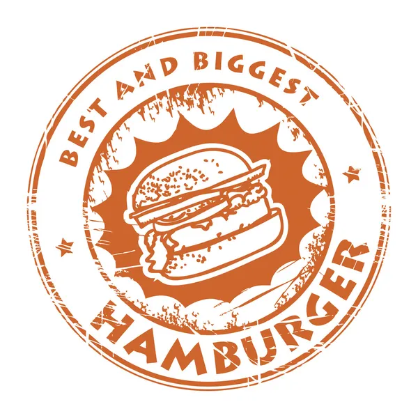 Hamburger damgası — Stok Vektör