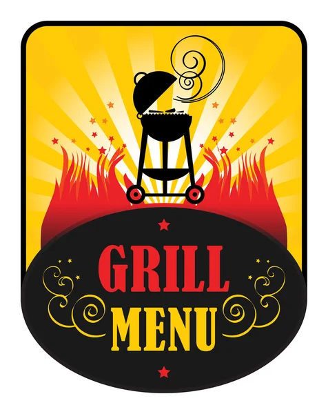 Grill menu — Stockvector