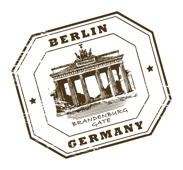 Berlin, Almanya pul — Stok Vektör