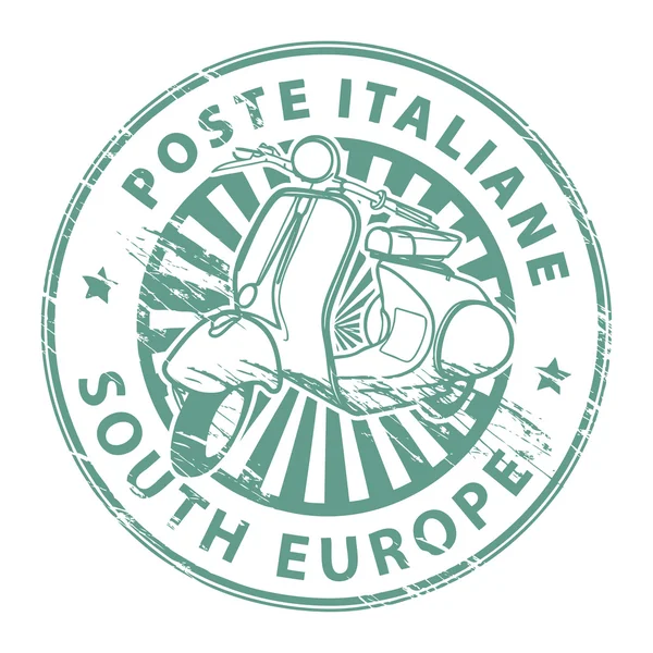 Sello Poste Italiane — Vector de stock