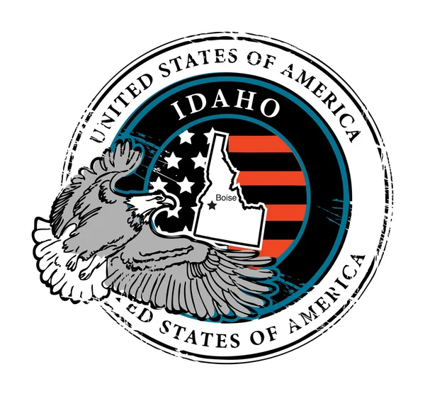 Timbro Idaho — Vettoriale Stock
