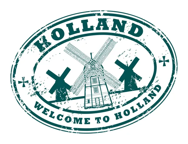 Holland stamp — Stock Vector