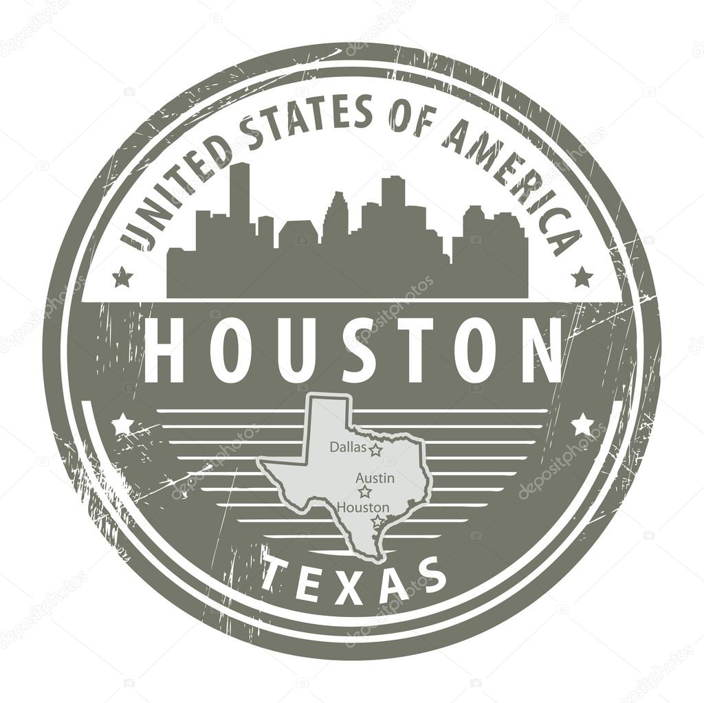 Texas, Houston stamp